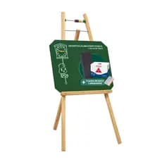 Lousa Giz Infantil Cavalete 80cm Verde + Giz colorido + Apagador