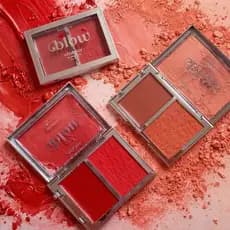 Blush Duo Blow Whatever Ruby Rose | Blush Cremoso e Blush em Pó | Alta Pigmentação Longa Duração