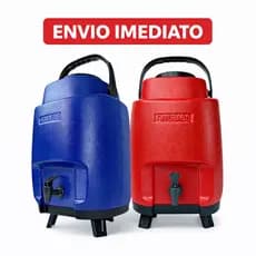 GARRAFA TERMICA RESISTENTE GELADO E QUENTE ANTARES 12 E 8 LITROS VERMELHO E AZUL COM TORNEIRINHA ENVIO IMEDIATO