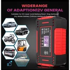 CARREGADOR DE BATERIA AUTOMOTIVA PARA CARRO MOTO MOTO AQUATICA E CAMINHONETES CARREGADOR POTENTE E INTELIGENTE
