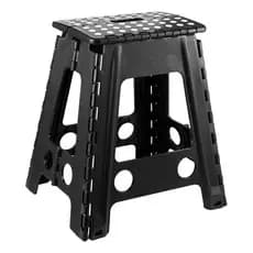 BANCO PRETO DOBRAVEL RESISTENTE ANTARES BANQUETA MOVEL BANQUIHO LEVE PARA TRANSPORTAR PESCARIA CAMPING