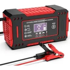 CARREGADOR DE BATERIA AUTOMOTIVA 6A 12V CARROS MOTOS CAMINHONETES E CAMINHÕES CARREGA POTENTE100AH
