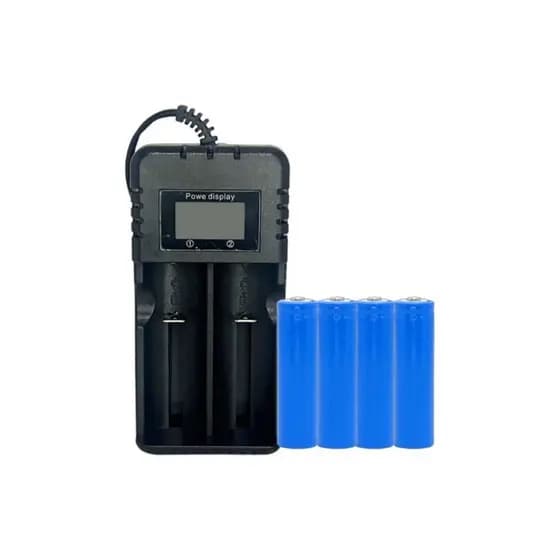 4 Baterias Original Microfone Kdr200 + Carregador Duplo Led