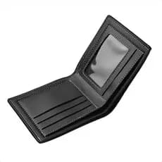Carteira De Couro Masculina Porta Dinheiro Documentos
