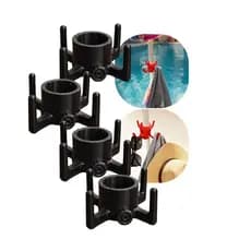 Kit 4 Gancho Para Guarda-Sol Universal Com 4 Ganchos Porta Toalha Bolsa Chapéu Praia Piscina