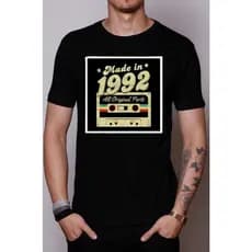 Camiseta Algodão vintage 1992  T-shirt Básica Confortável Estampa Estilo Retrô personalizado