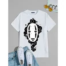 Camiseta T-shirt Unissex Basica Algodão _'Viagem de Chihiro Kaonashi'_ P ao GG
