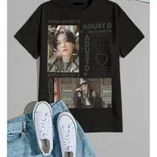 Camiseta T-shirt Unissex Algodão Suga Agust D