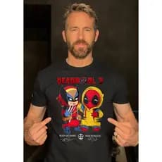 Camiseta unissex Marvel Filme Deadpool 3 personalizada