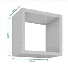 Nicho decorativo MDF 20x20x10cm Envio Montado Varias cores