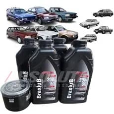 kit troca de oleo Gol saveiro Belina Corcel Escort Del Rey CHT 20w50  mineral c/ filtro específico