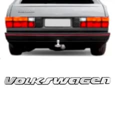 Emblema Escrita Volkswagen Vw Escovado Linha 1991 aé 1997