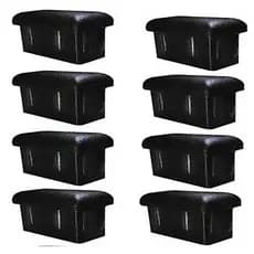 Ponteira 30x20 interna preta para metalon com espessura de parede de 1,20mm 25 peças