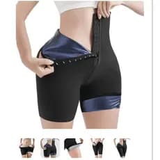 Short Modelador Efeito Sauna Preto GG