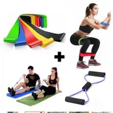 Kit 5 Elástico para Exercícios Original Mini Band Elástico de Exercício Crossfit Fisioterapía