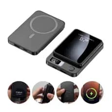 2 EM 1 Carregador Portátil 10000mAh 22.5W Super carregamento rápido Para Iphone Indução Magsafe Powerbank Battery Pack