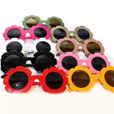 Óculos De Sol FLOR INFANTIL Para Meninos e Meninas Acessórios Novo Para Criança Infantil Bebe da Moda Retro Para Festa Praia
