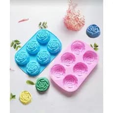 Molde Silicone de Flor Com 6 ou 15 para Morango do amor/Bolos/Gelatinas