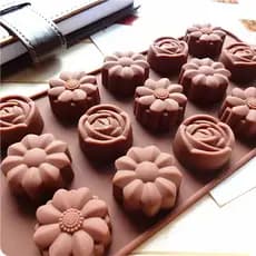 Molde De Silicone De Grau Alimentar Antiaderente 3D Para Confeitaria/Chocolates/Doces/Bolo/Utensílio De Cozinha DIY