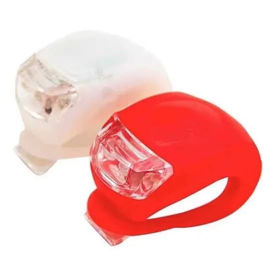 Kit par de luz de segurança para bike bicicleta Sinalizadores Dianteiro e Traseiro 3 opções bem forte led 3 modos de operação