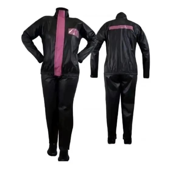 Capa De Chuva Feminina Motoboy Motociclista Poliéster C Bolso Rm Moto