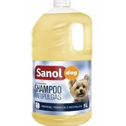 Shampoo Antipulgas 5 Litros Sanol Cachorro Gato Pet Animais