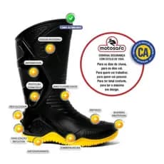Bota Chuva Impermeável Moto Motociclista Motoboy Motoqueiro