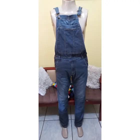 roupas masculinas- macacão , calça macacao jeans masculino 38 /thing/bermuda Taco -Csn