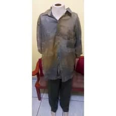 Camisa Masculina De Botão De Manga Curta De 100% poliéster/ /TOREG SHIRT FACTORY/M/cor verde
