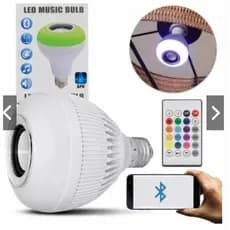 lampada bluetooth caixa de som Muda Cor controle ML-06