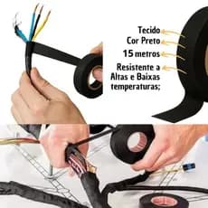 fita de tecido 15 metros super resistente 1 rolo