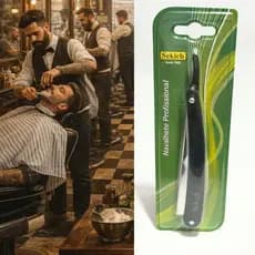 Navalha para barbeiro profissional ou kit com gilete Wilkinson