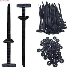 10/50/100/150 Unidades De Fivela Cabo Universal De Nylon Reforçado Laços Zip De Travamento Presilha Automotiva
