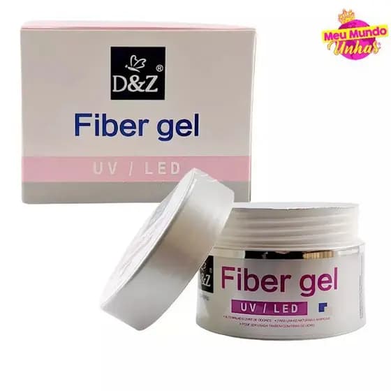 Gel Fiber Gel D&Z Construtor Nova Formula Led uv 18 ml para unhas fibra acrigel molde