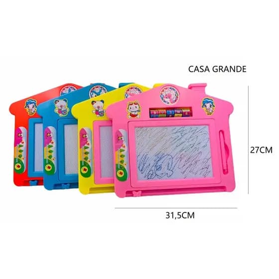 Lousa Mágica Infantil Com Caneta Magnética Quadro Mágico