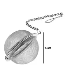 Infusor Cha Inox Difusor Peneira Coador Corrente Bolinha Kit Chá