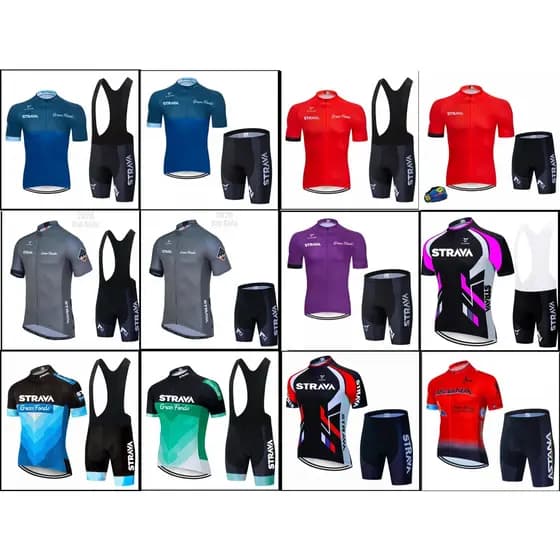 Conjunto Ciclismo Camisa e Bermuda/Bretelle Vários Modelos Forro Gel