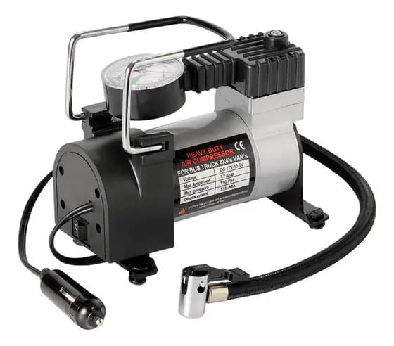 Bomba compressor De Ar Portátil Calibra Encher Pneu De Carro Bike Moto