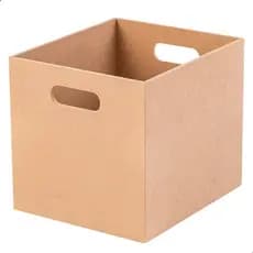 Caixa Organizadora MDF 60cm Com Alça Multiuso Para Armário Prateleira Escritório Casa organizador closet, caixa multiuso