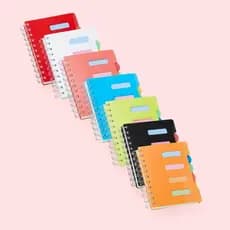 Bloco Caderno de anotações Caderno Pequeno com Divisorias Escola Trabalho Escritório