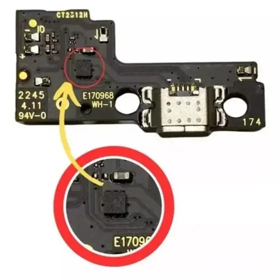 Conector Placa Dock de Carga Compatível Redmi 12C