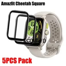 Para O Amazfit Cheetah Square Screen Protector Smartwatch Relógio Inteligente Protetor De Tela De Cobertura Total Filme 3D Curvo Filmes Suaves