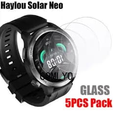 Para HAYLOU Solar Neo Vidro Temperado Protetor De Tela De Smartwatch Relógio Inteligente 9H 2.5D Film