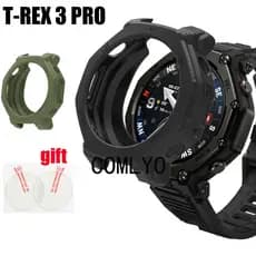 Para Amazfit T-rex 3 Pro 48mm Caso Smartwatch Relógio Inteligente Macio Escudo Protetor Pára-Choques Capa De Silicone Fi