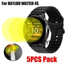 Para HAYLOU Watch 4S Protetor De Tela Smartwatch Relógio Inteligente Macio Película Protetora Capa Acessórios