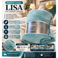 Manta Casal Lisa 180x200 Macia Quentinha Cobertor Fleece Sofá Cama Conforto Inverno