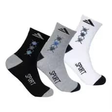 Kit 12 Pares de Meias Masculina Adulto Cano Longo Alto