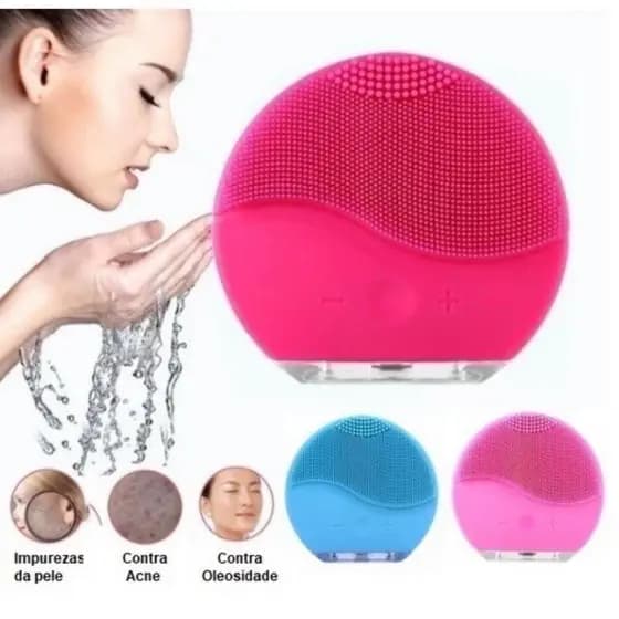 Esponja Elétrica Forclean Foreo Forever para Limpeza Facial Esponja Massageadora Portátil Recarregável