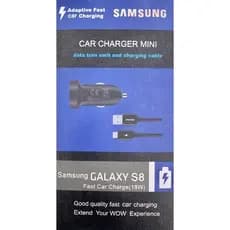 Carregador veicular Samsung com cabo