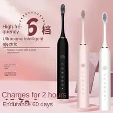 Nova Moda sonic Escova De Dentes Elétrica Recarregável Pele Macia À Prova Dwaterproof Água Viagem